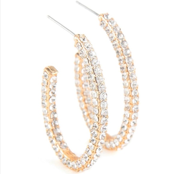 Big Winner, Paparazzi Gold Earrings - Picture 2 of 2